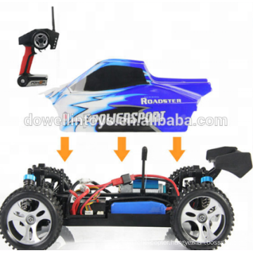 PVC Model Car 4WD 2.4G 1:18 scale full proportional high speed rc buggy model car toy